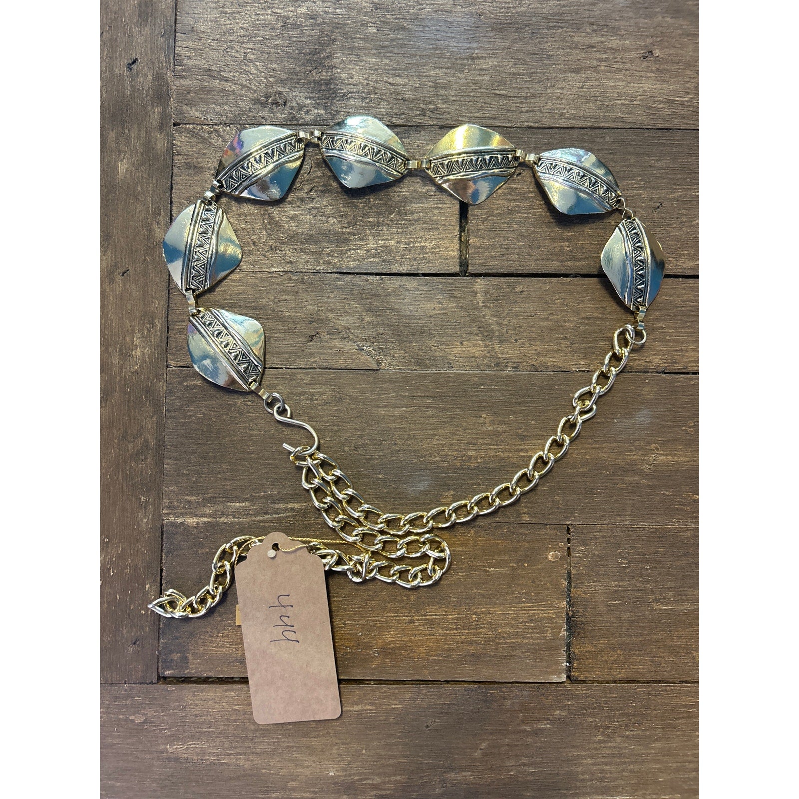 Vintage Omega Gold Tone Chain Belt