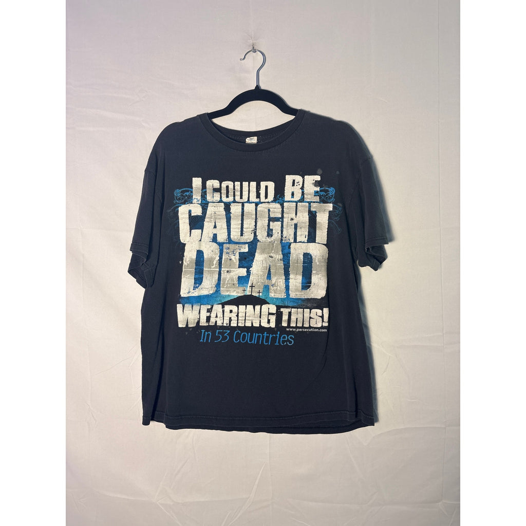 I Could Be Caught Dead Wearing This 53 Countries 2 Corinthians 4:8-12 Jesus Tee Size Large