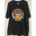 Harley Davidson 2005 Indianapolis, IN Flaming Skull Graphic Print Shirt L/XL?