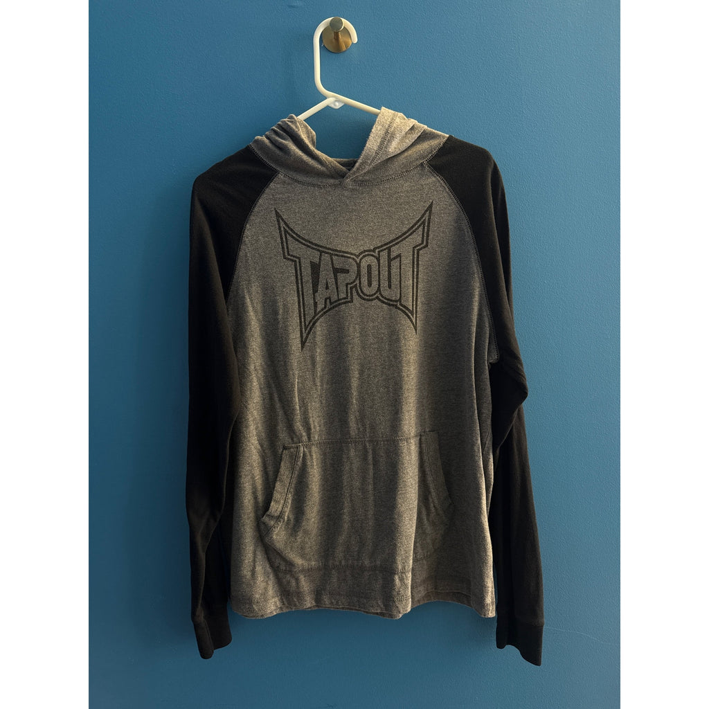 Tapout UFC MMA Gray Black Hoodie Sweatshirt Pullover Adult Size Medium