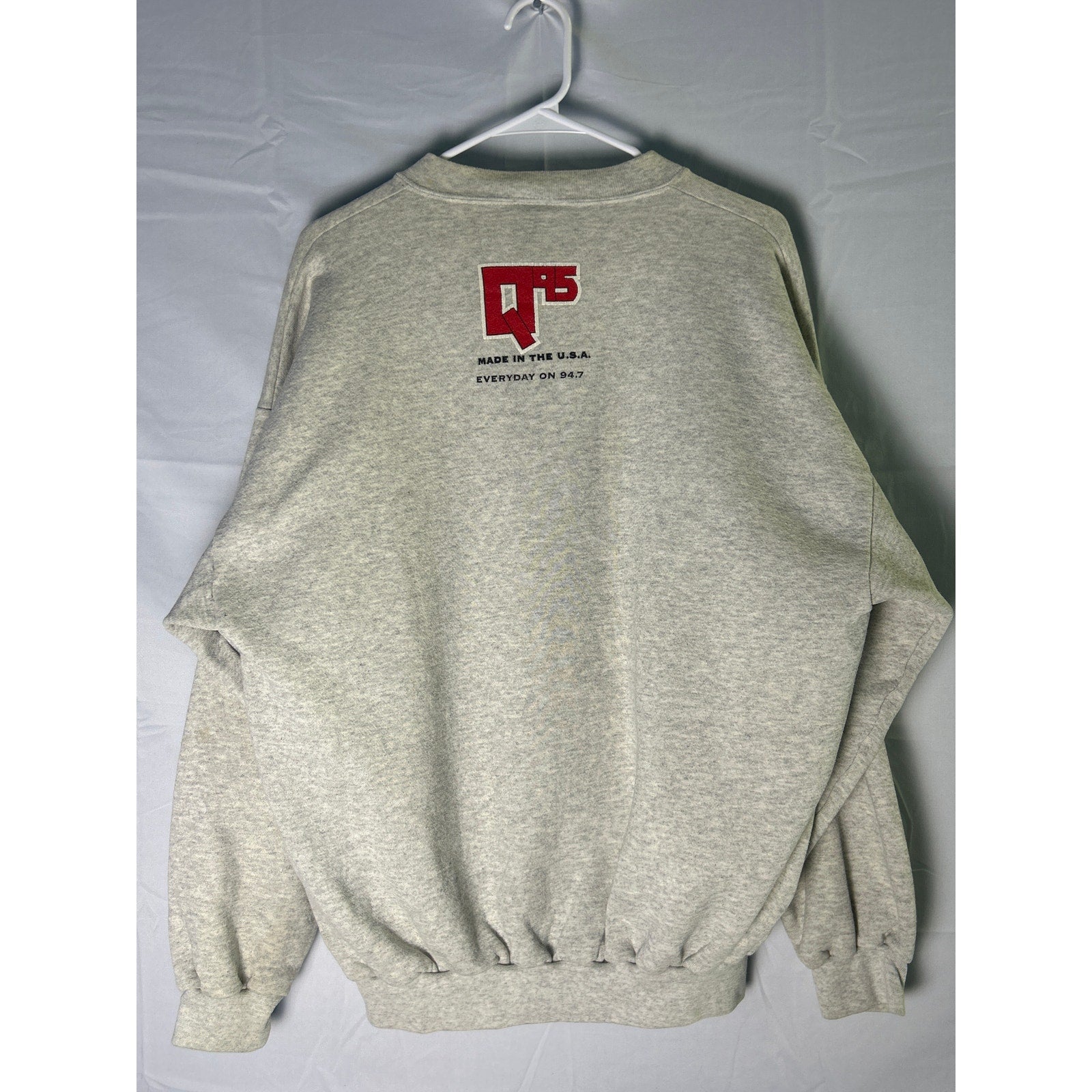 Vintage Logo 7 Bob & Tom Indianapolis, Indiana, Radio Station Gray Sweatshirt XL