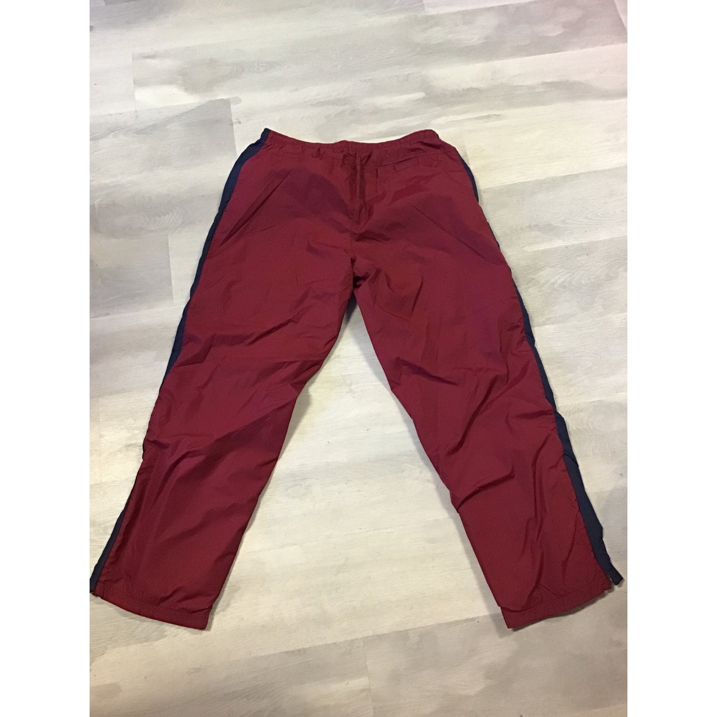 Vintage Nike Track Pants Red Sweatpants Baggy Pull On Men's Size XL