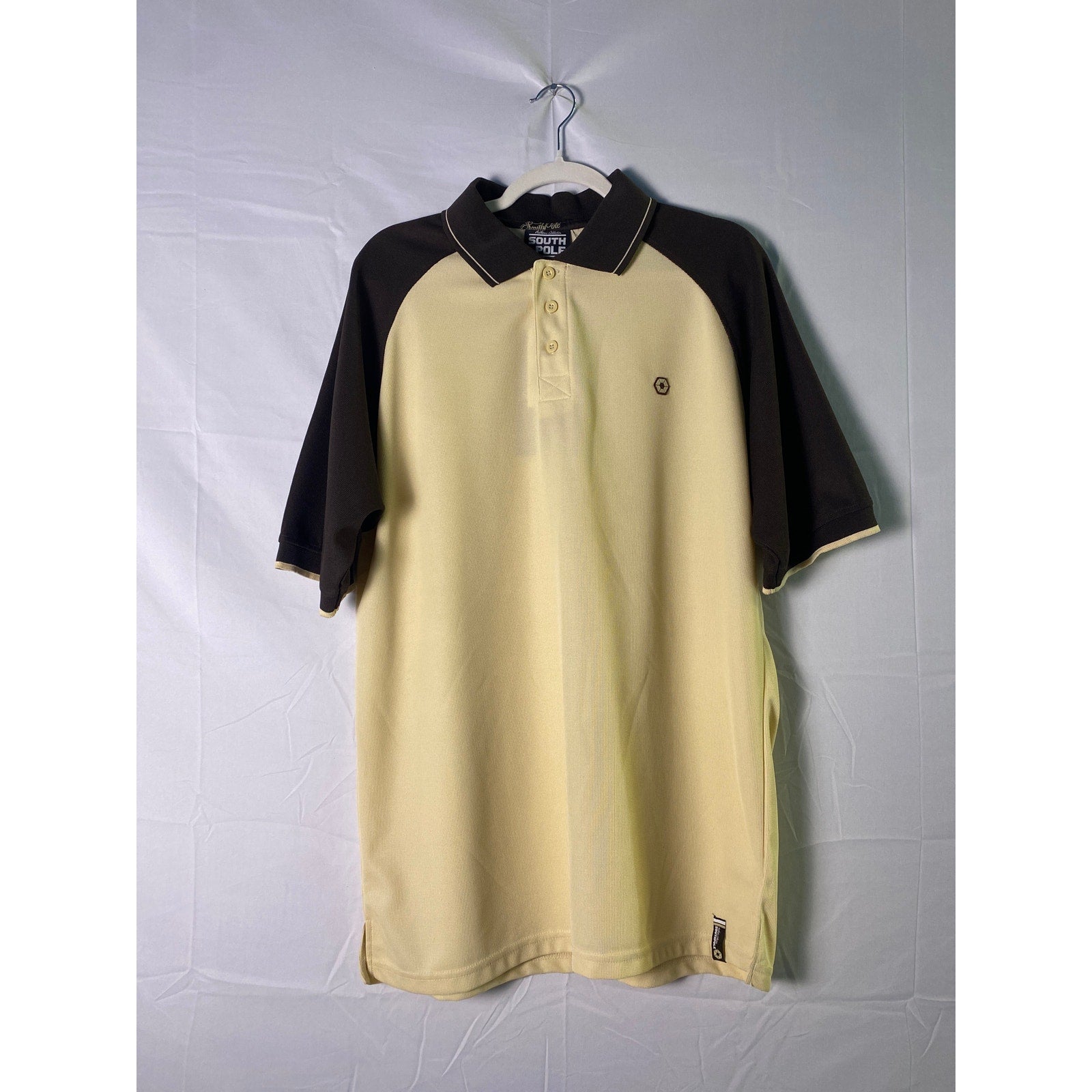 Y2K Vintage Southpole Cyber Goth Baggy Grunge Skater Polo Shirt Men's Medium