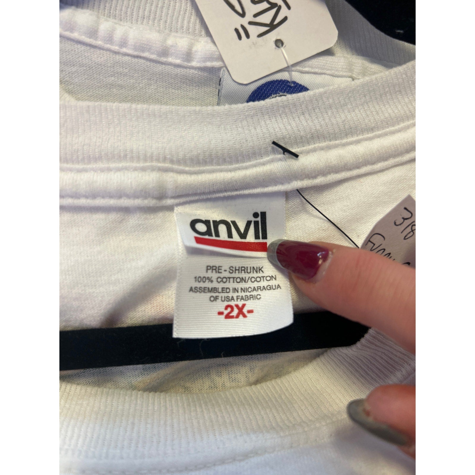 Anvil John Force 13x Champ Refuse to Lose! White T-shirt Men's Size 2X