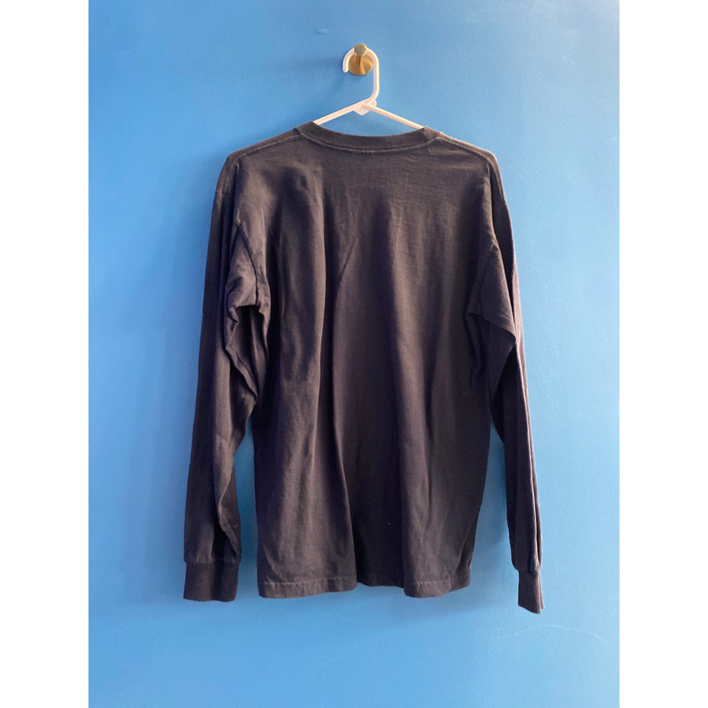 Gildan NFL Dallas Cowboys Graphic Print Black Long Sleeve Shirt Mens Size Medium