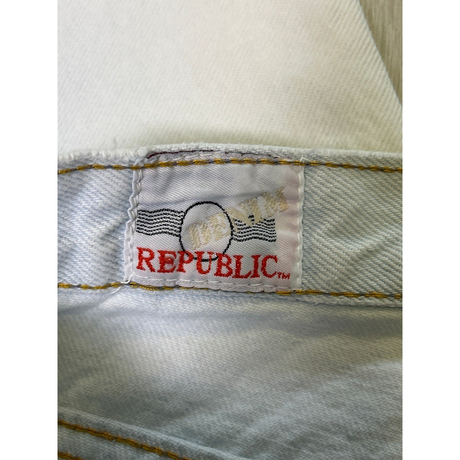 Vintage 80s Republic Denim Light Wash High Waist Skinny Jeans Fits Size Medium