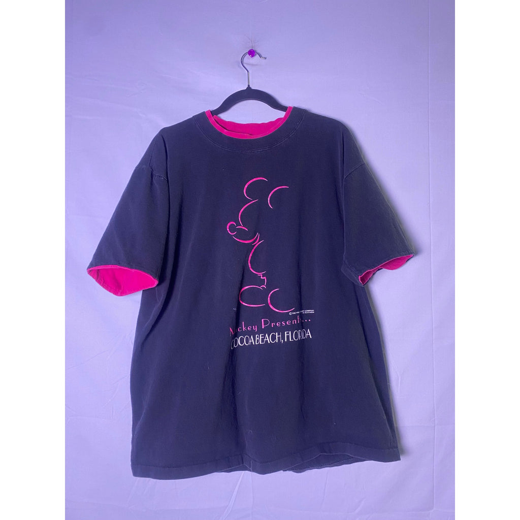 Vintage Velva Sheen Disney Cocoa Beach, Florida Mickey Mouse Adult Size XL