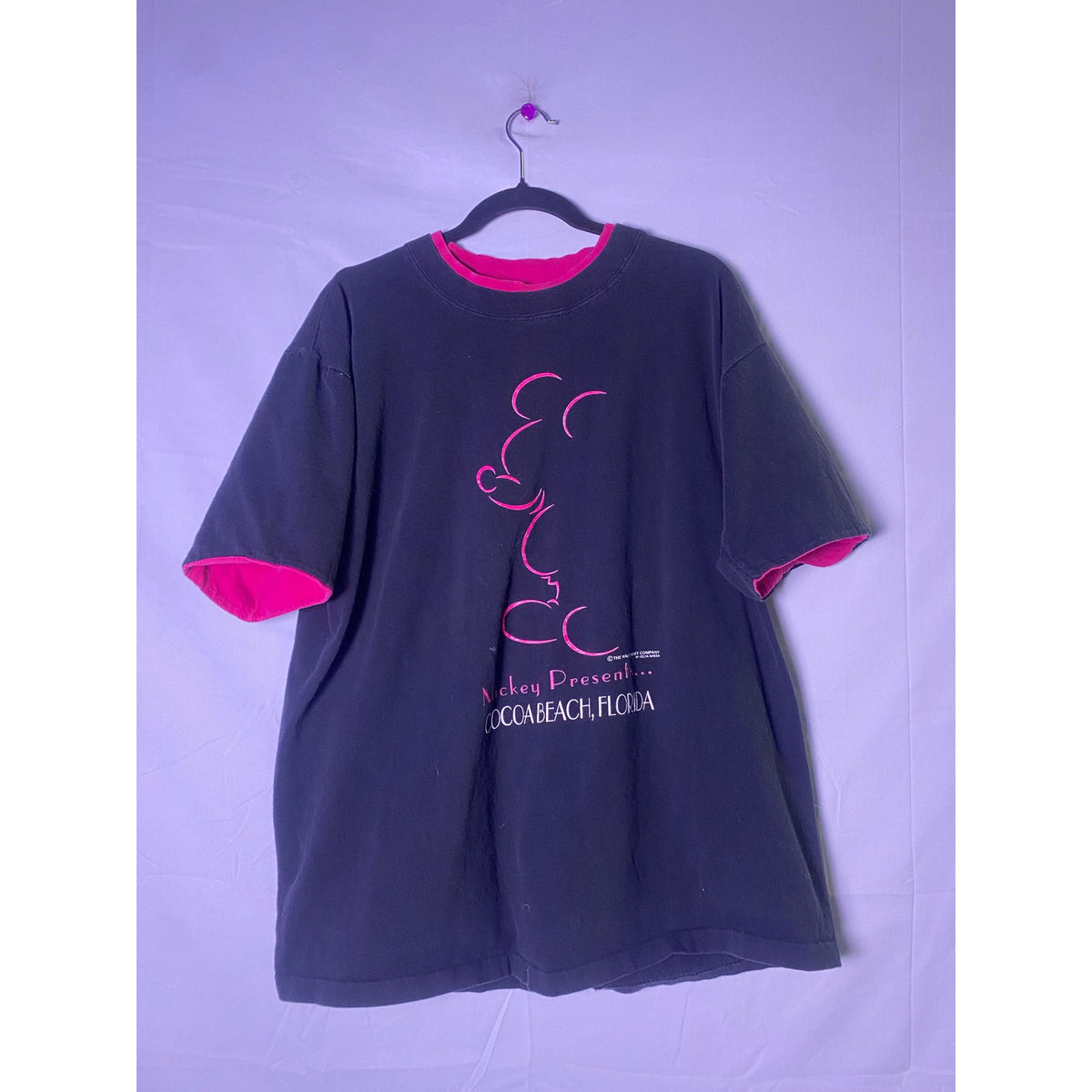 Vintage Velva Sheen Disney Cocoa Beach, Florida Mickey Mouse Adult Size XL