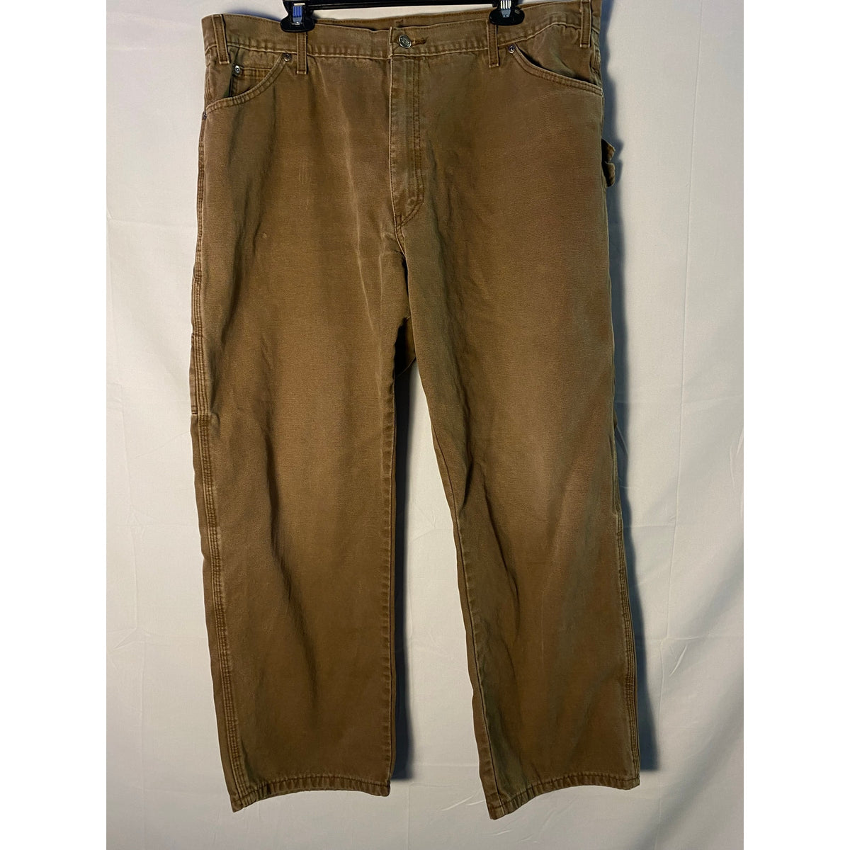 Dickies Brown Straight Leg Cargo Pants Multi Pockets Men's Size 40 Medium Wash