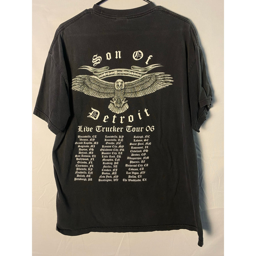 Vintage 2006 Kid Rock Son of Detroit Live Trucker Tour Graphic Mens Shirt XL