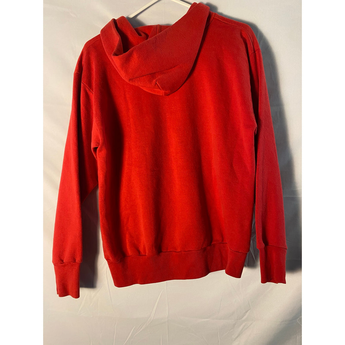 Vintage 90s IU Indiana Split Neck Red Hoodie