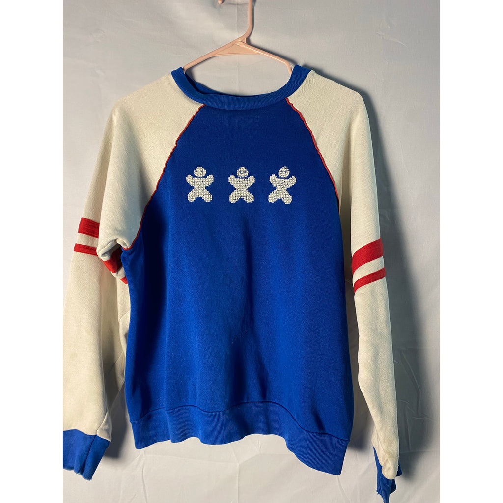 Cross stitched people Crewneck