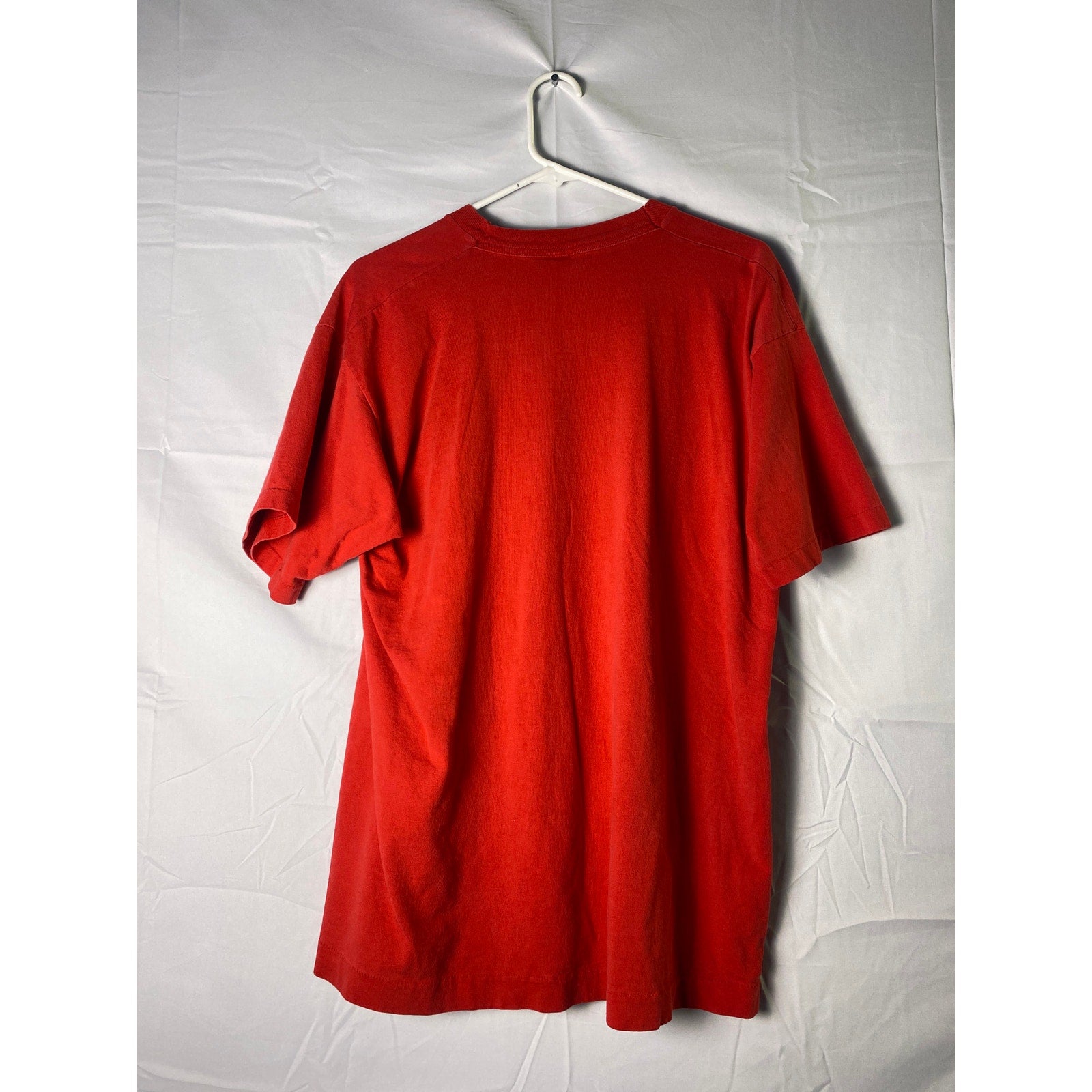 Vintage Fruit of the Loom Garfield USA FLAG Red Shirt Single Stitch Mens Size XL