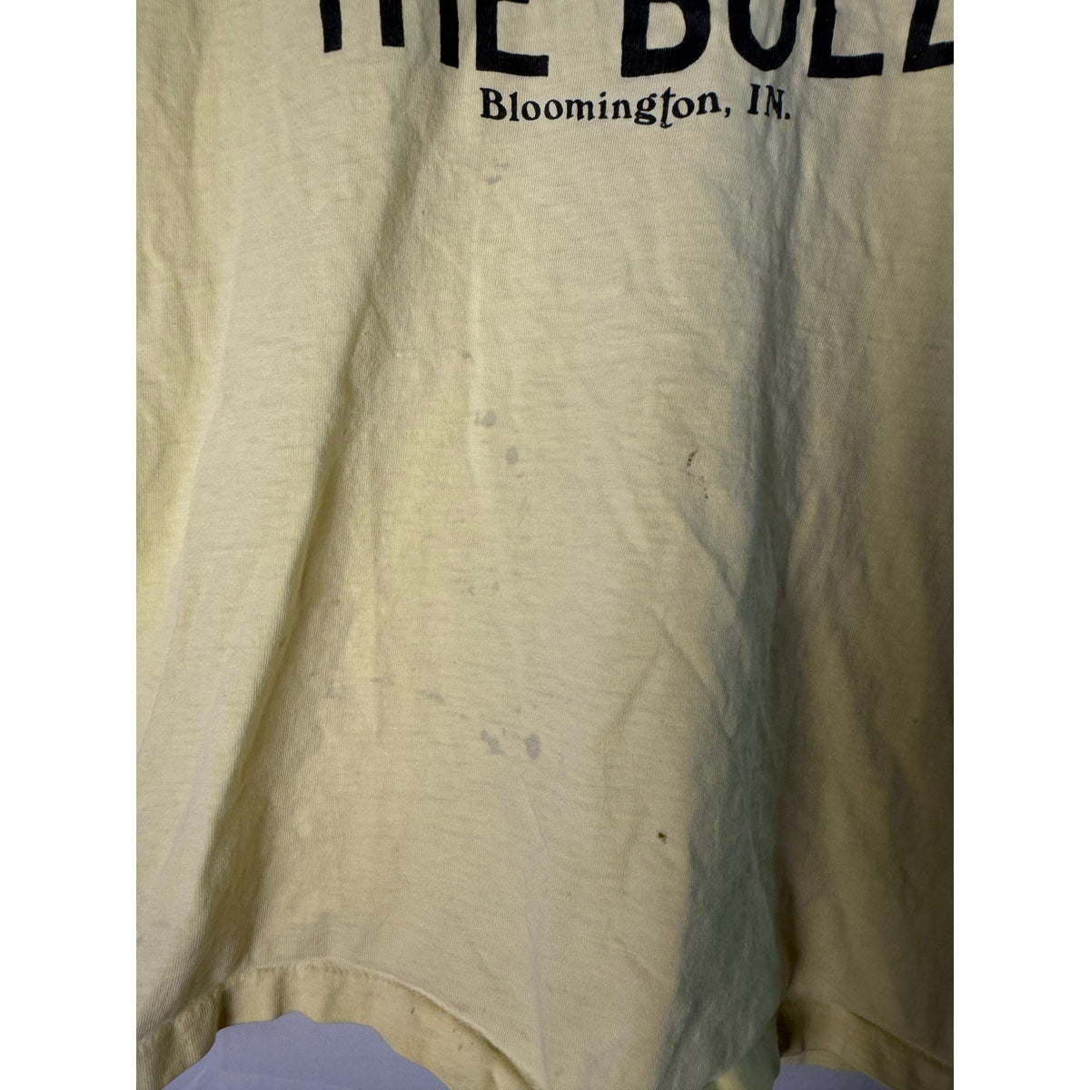 Hanes "I Rode the Bull" The Dallas Connection Graphic Print Yellow Shirt Medium