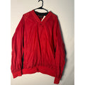 Vintage Nike Red Black V-neck Pullover Swoosh Windbreaker Men's Size XL