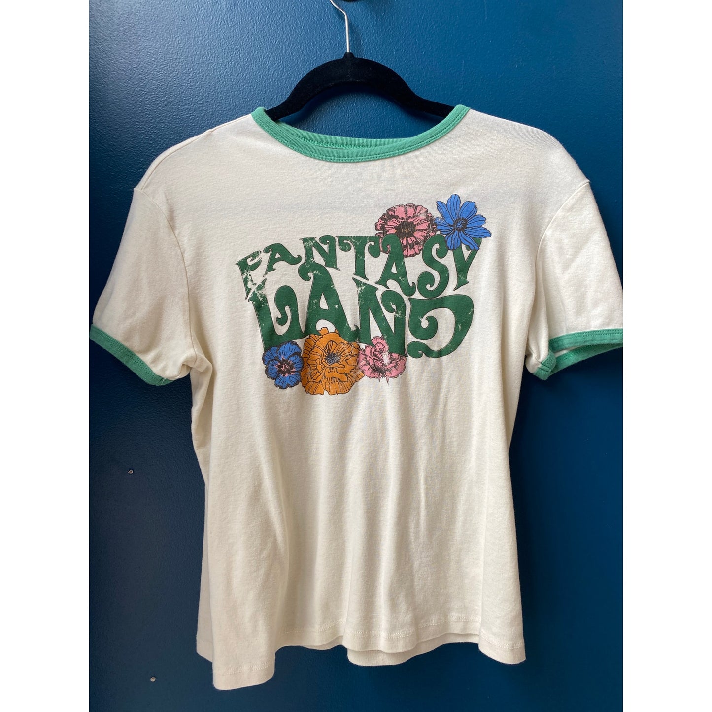 BDG Urban Outfitters Floral Fantasy Land Baby Tee Women's Size Small