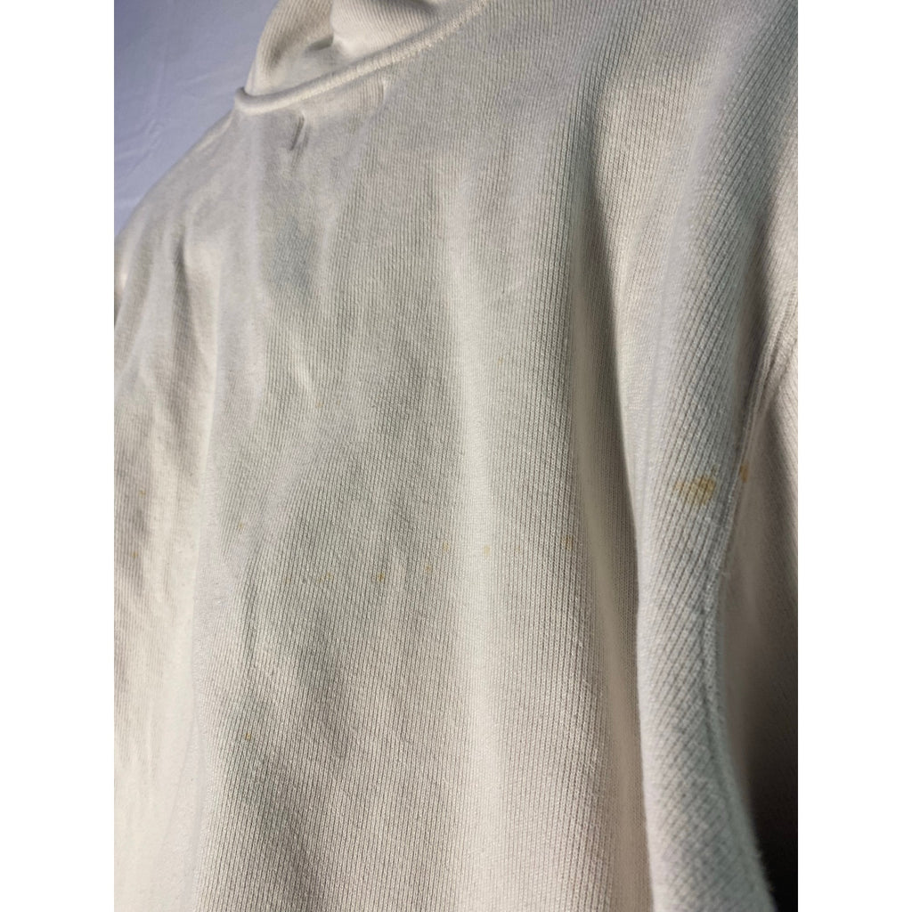 Vintage Polo by Ralph Lauren White Polo Sweater Quarter Zip Pullover Logo 2XL