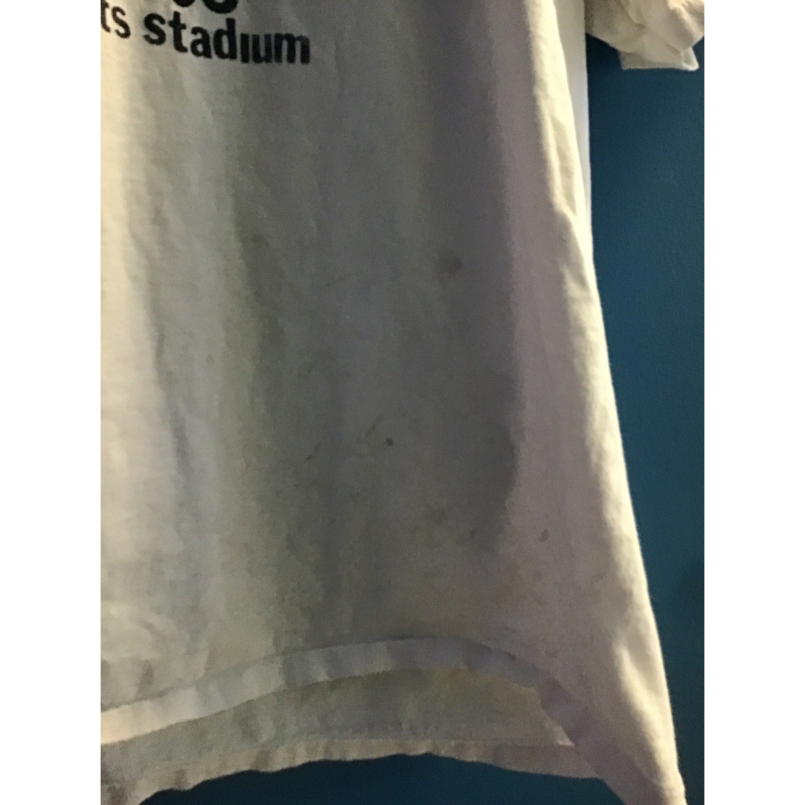 Vintage 90s Oneita Army Navy 1993 Giants Stadium Match Printed White Shirt XL