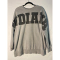 INDIANA Spellout Gray Crewneck Sweater Men's Size Small Pullover