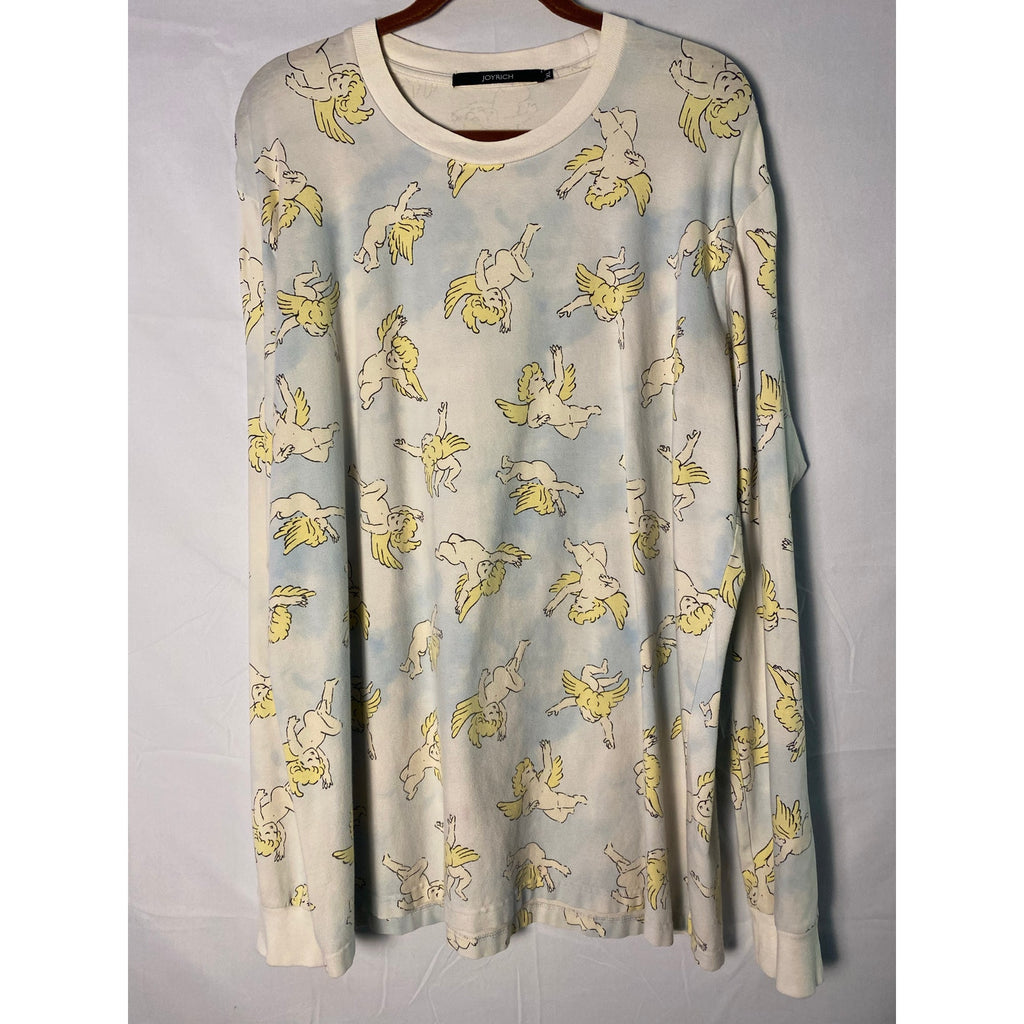 Joyrich Risen Sky Angel Cherub Long Sleeve Shirt Lightweight Women's Size XL