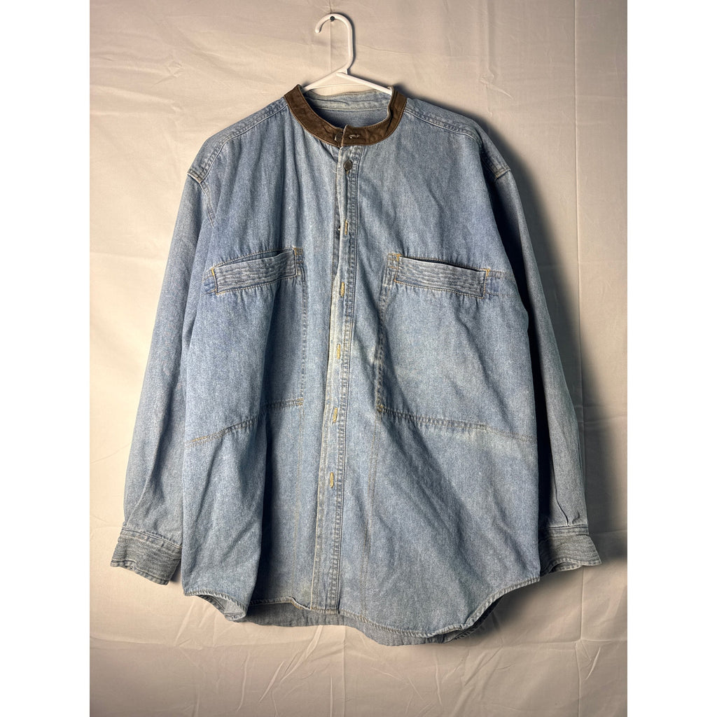 Synergy Jeans Denim Shirt with Accent Collar