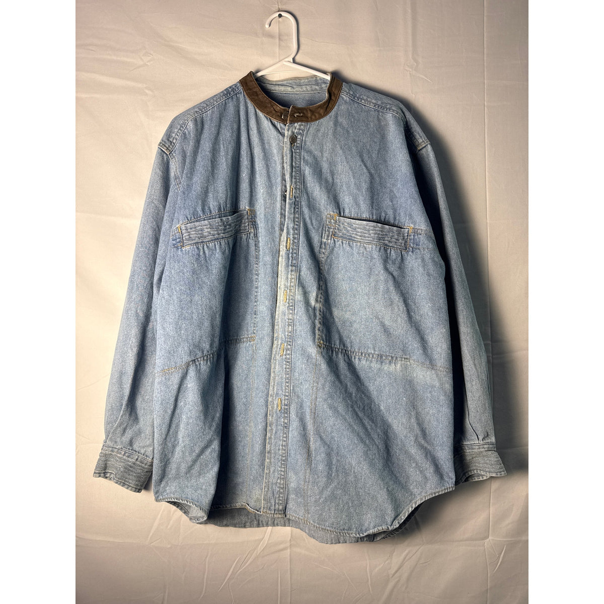 Synergy Jeans Denim Shirt with Accent Collar