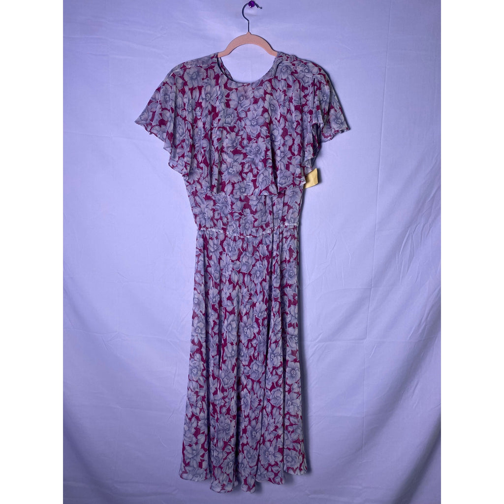 Vintage 80’s Chiffon Flounce Dress