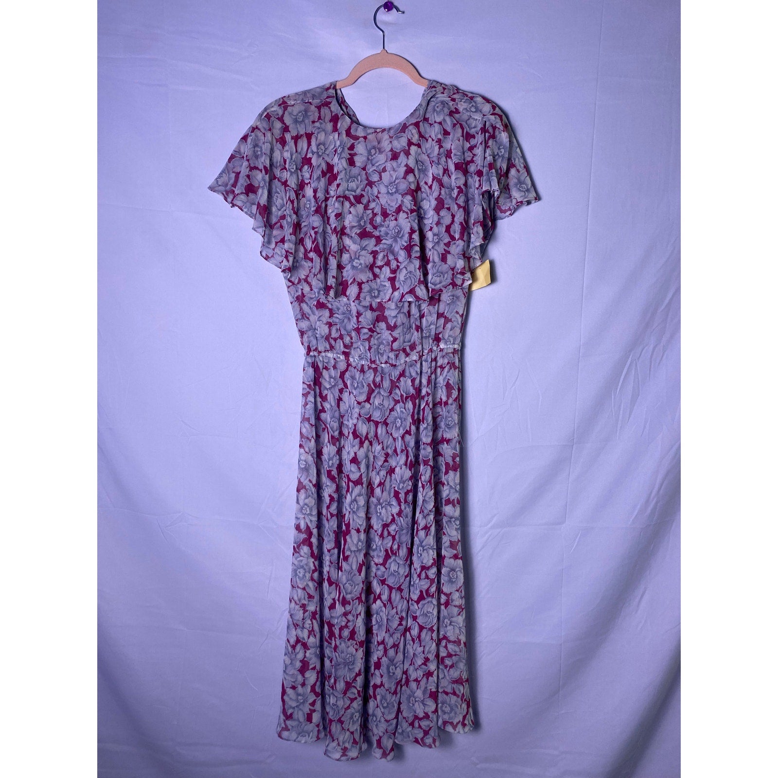 Vintage 80’s Chiffon Flounce Dress