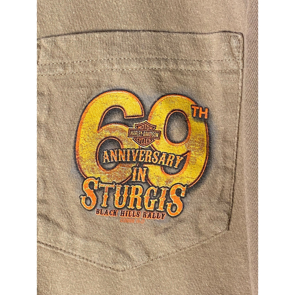 Harley Davidson 69th Anniversary in Sturgis Black Hills Rally Shirt Size XL-2XL?