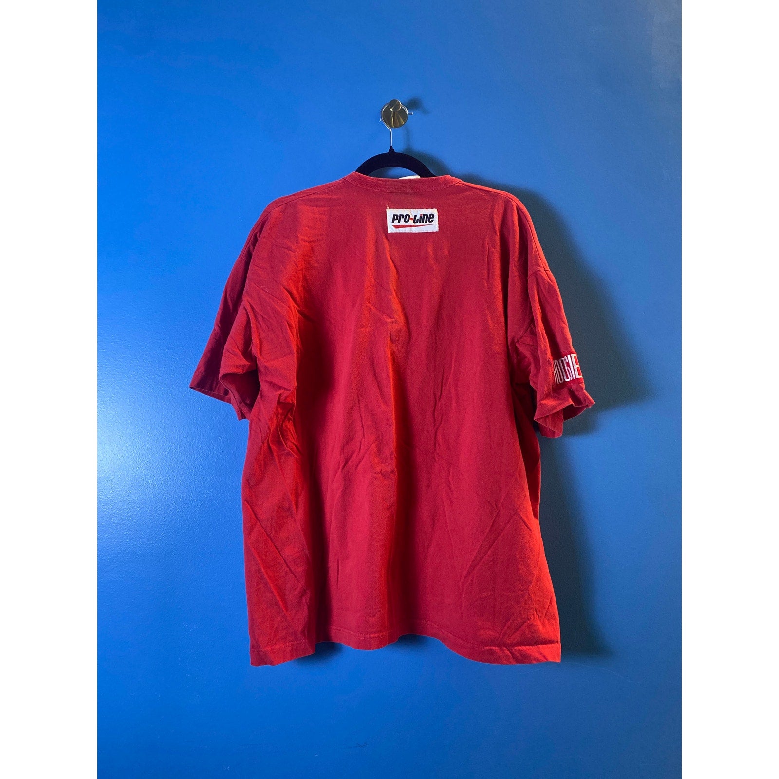 Vintage Pro Line Indiana Hoosier Logo Embroidered Quarter Buttons Tee Shirt XL