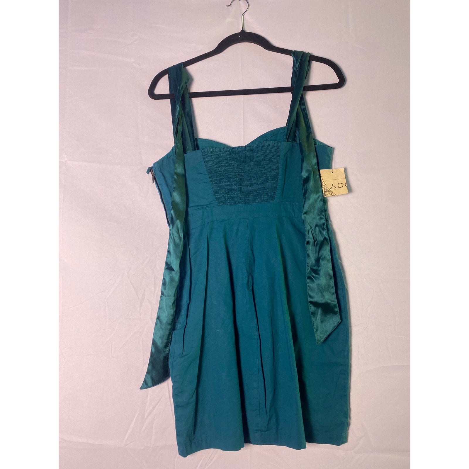Free People Emerald Leaf Motif Mini Bodycon Dress Silver Black Embroidery Size 4