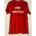 Gildan Free Bobby Knight San Juan Graphic Print Red Shirt Men's Size Small