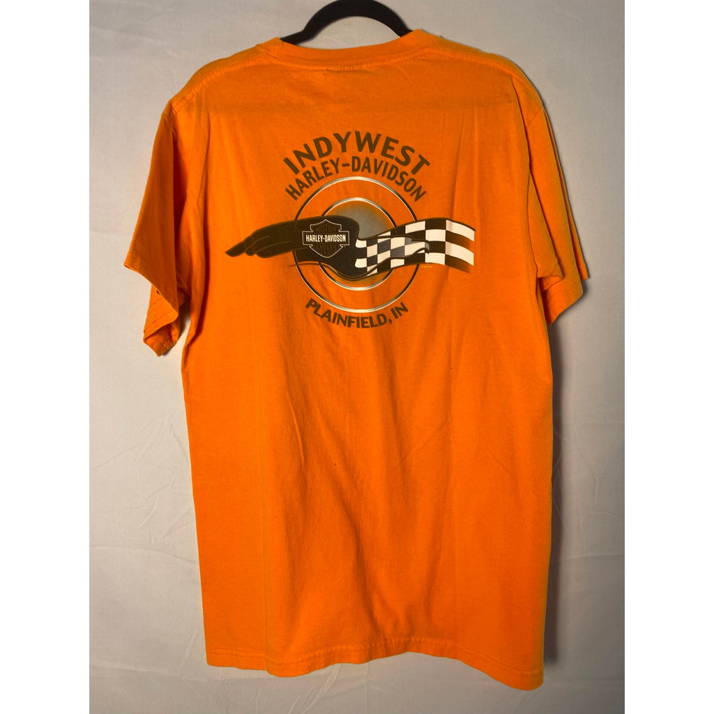 Harley Davidson 1903 Eagle Classic INDYWEST Plainfield, IN Orange Shirt Large