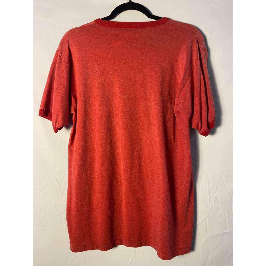 2005 Creature From The Black Lagoon Ringer Graphic Print Red Shirt Men's Large