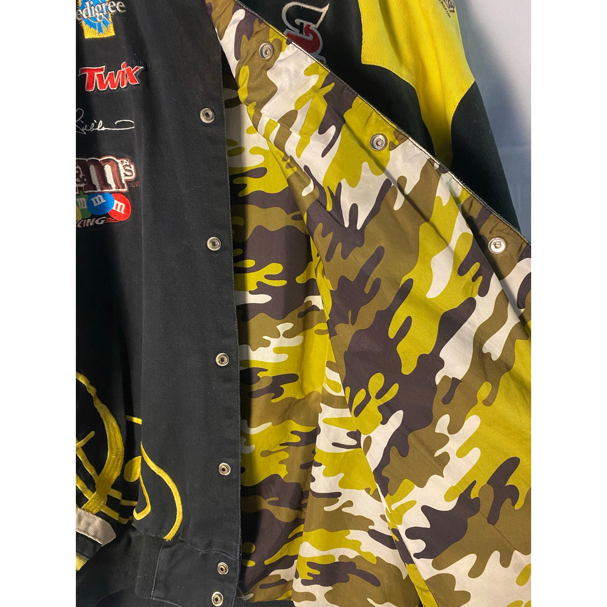 Vintage Chase Authentics  Nascar M&M Shrek 3 Promo #38 Jacket Size XL Reversible