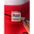Hanes IU Indiana Hoosiers Red Crewneck Pullover Sweatshirt Women's Size Large