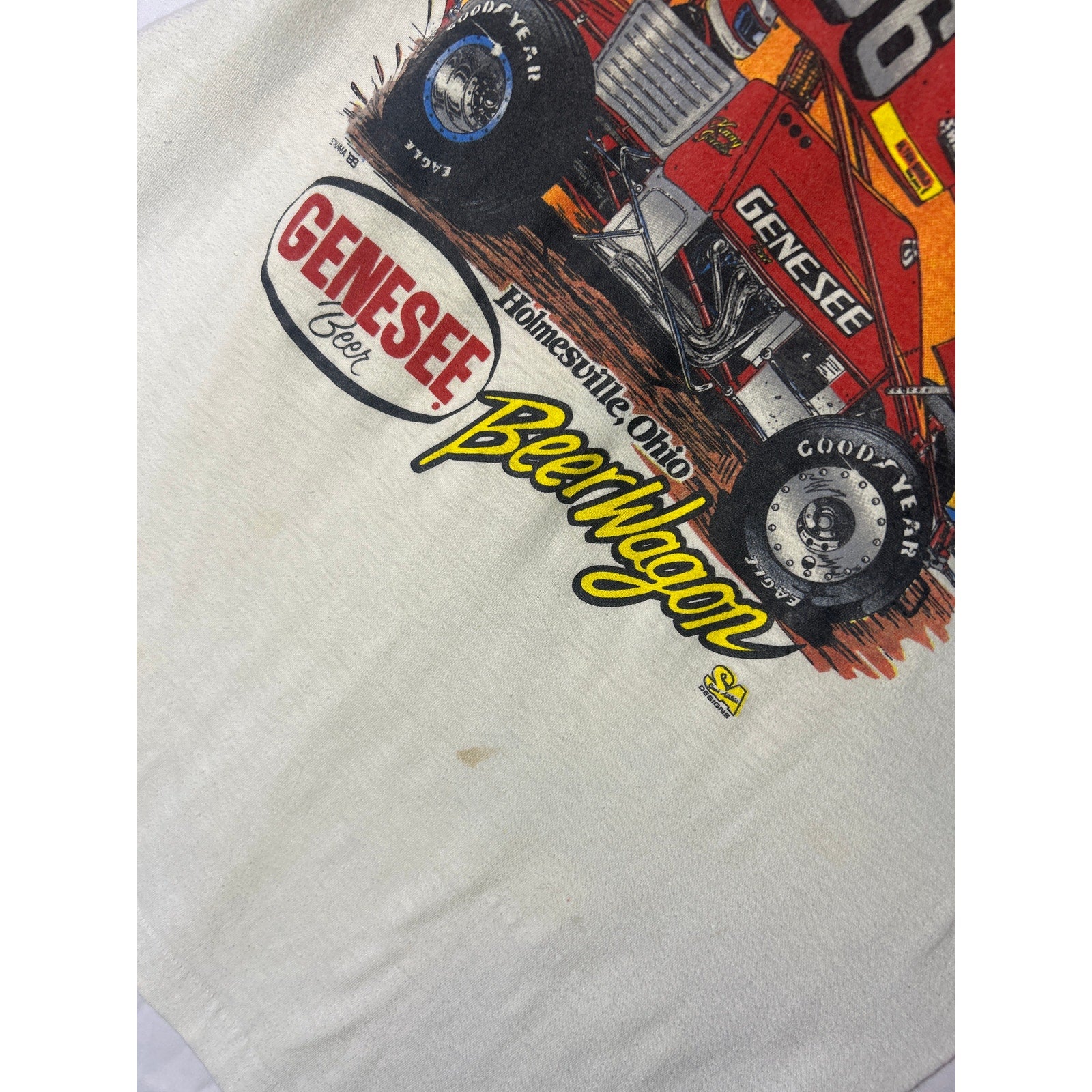 Kenny Jacobs 56 Sprint Car Beer Wagon vintage Gohr Racing Shirt Men's Size XL