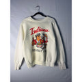 Fruit of the Loom Indiana BIG10 Breakfast Club Sweater White Pullover Size Large