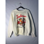Fruit of the Loom Indiana BIG10 Breakfast Club Sweater White Pullover Size Large