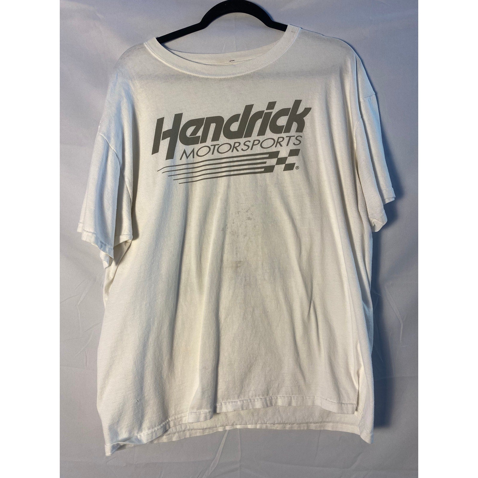 Dale Jr Hendrick Motorsports NASCAR Graphic White Shirt Men's Size XL