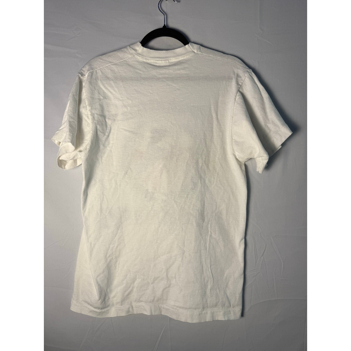 Vintage Fruit of the Loom Operation Desert Storm USA Flag Eagle White Shirt Sz LARGE