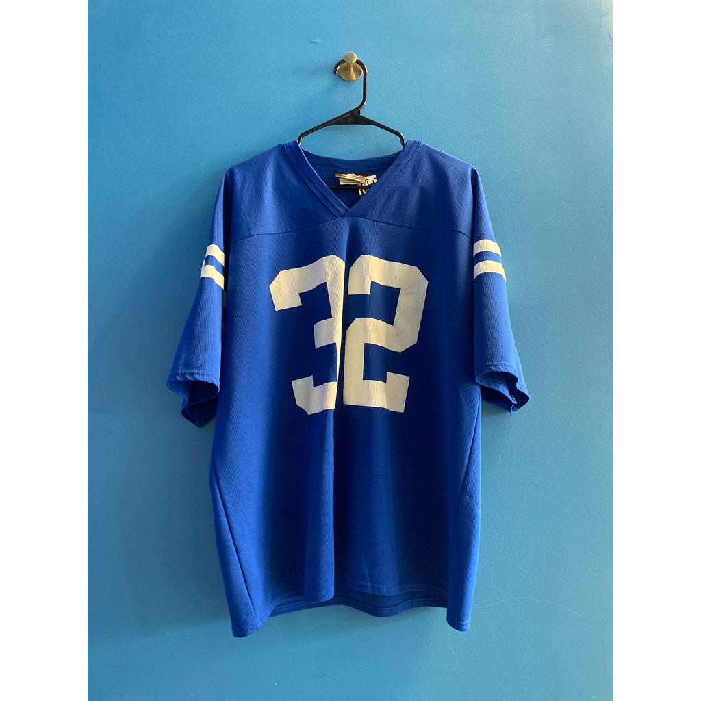 Logo Athletic Indianapolis Colts Edgerrin James #32 Blue Jersey V-neck Size XL