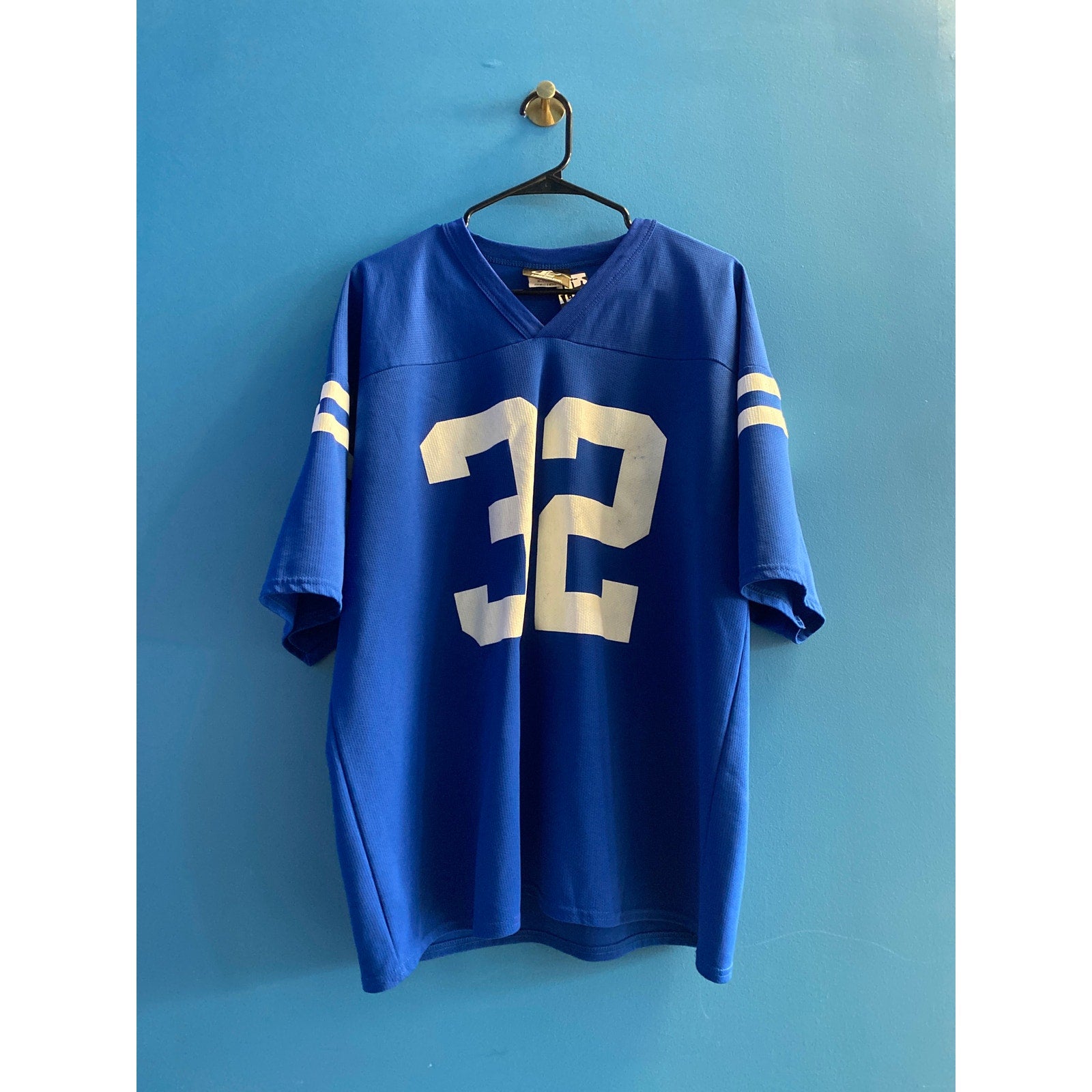 Logo Athletic Indianapolis Colts Edgerrin James #32 Blue Jersey V-neck Size XL