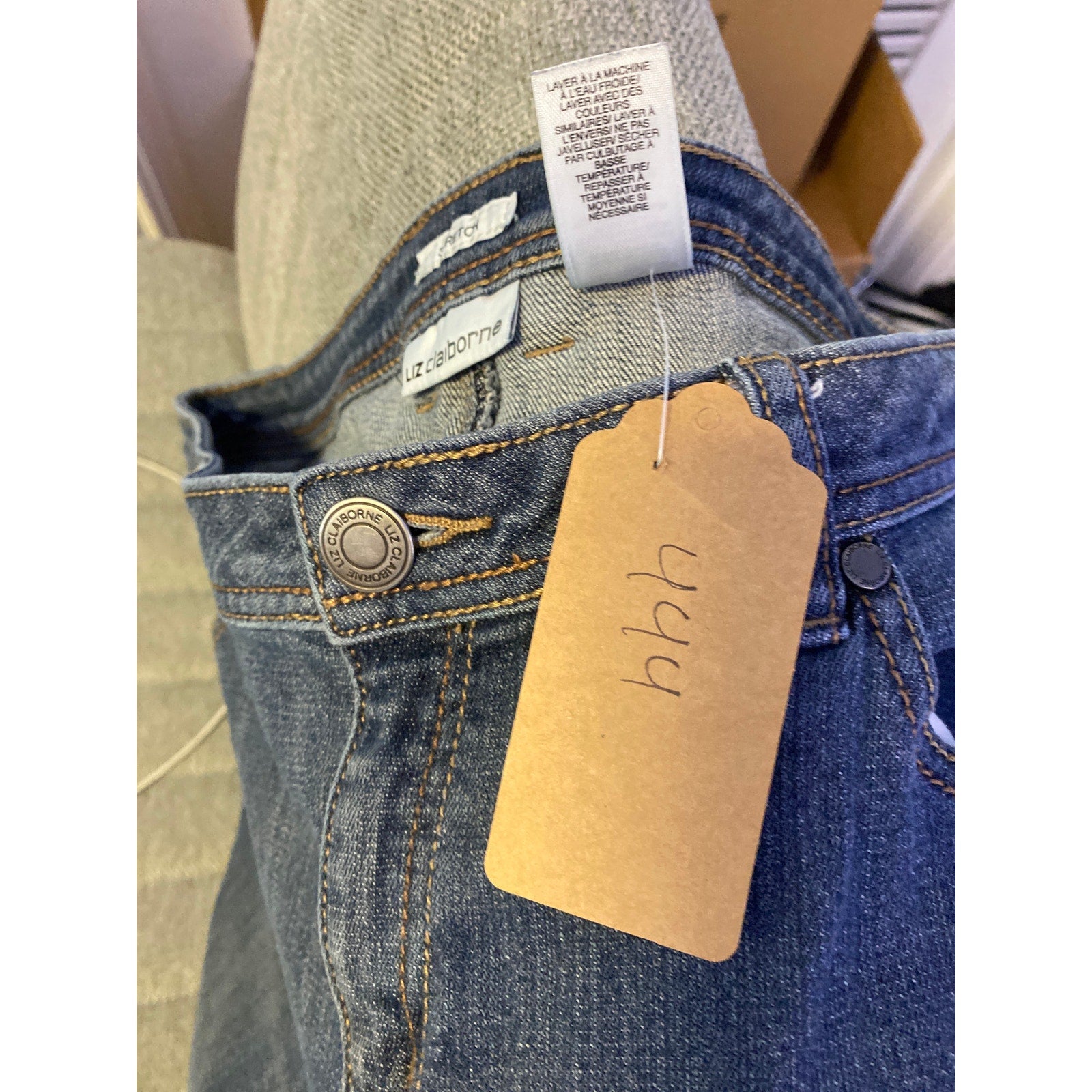 Liz Claiborne Bootcut Stretch Blue Denim Jeans Women's Size 12