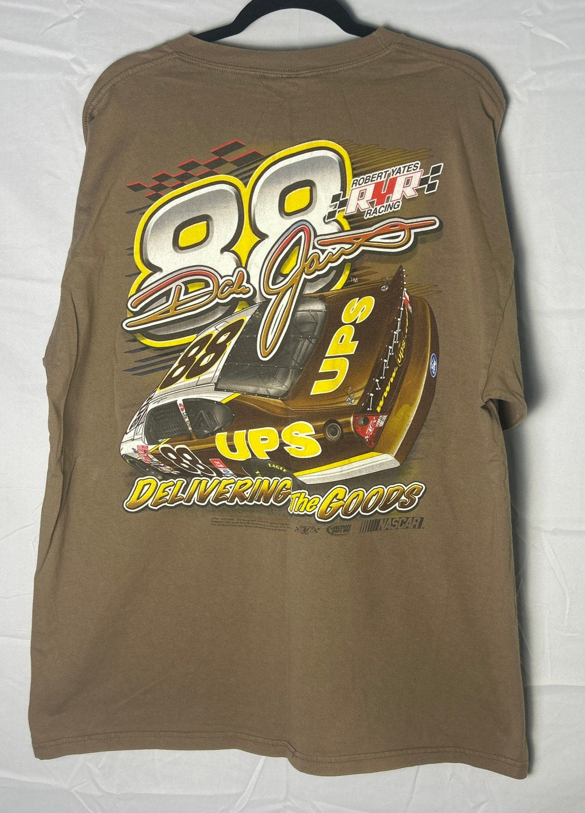 Vintage Chase Authentics Dale Jarrett 88 Total Package Double Print Shirt Large