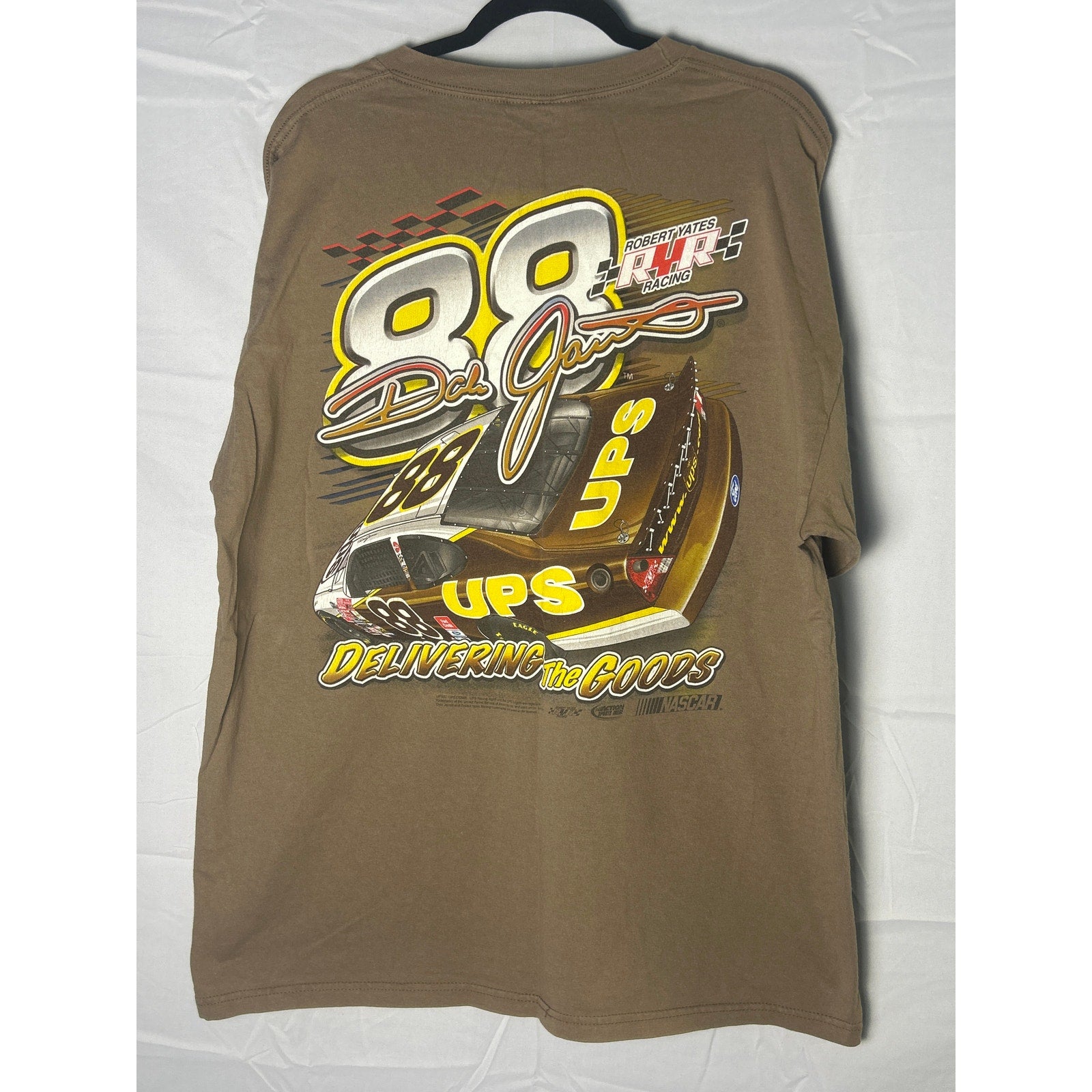 Vintage Chase Authentics Dale Jarrett 88 Total Package Double Print Shirt Large