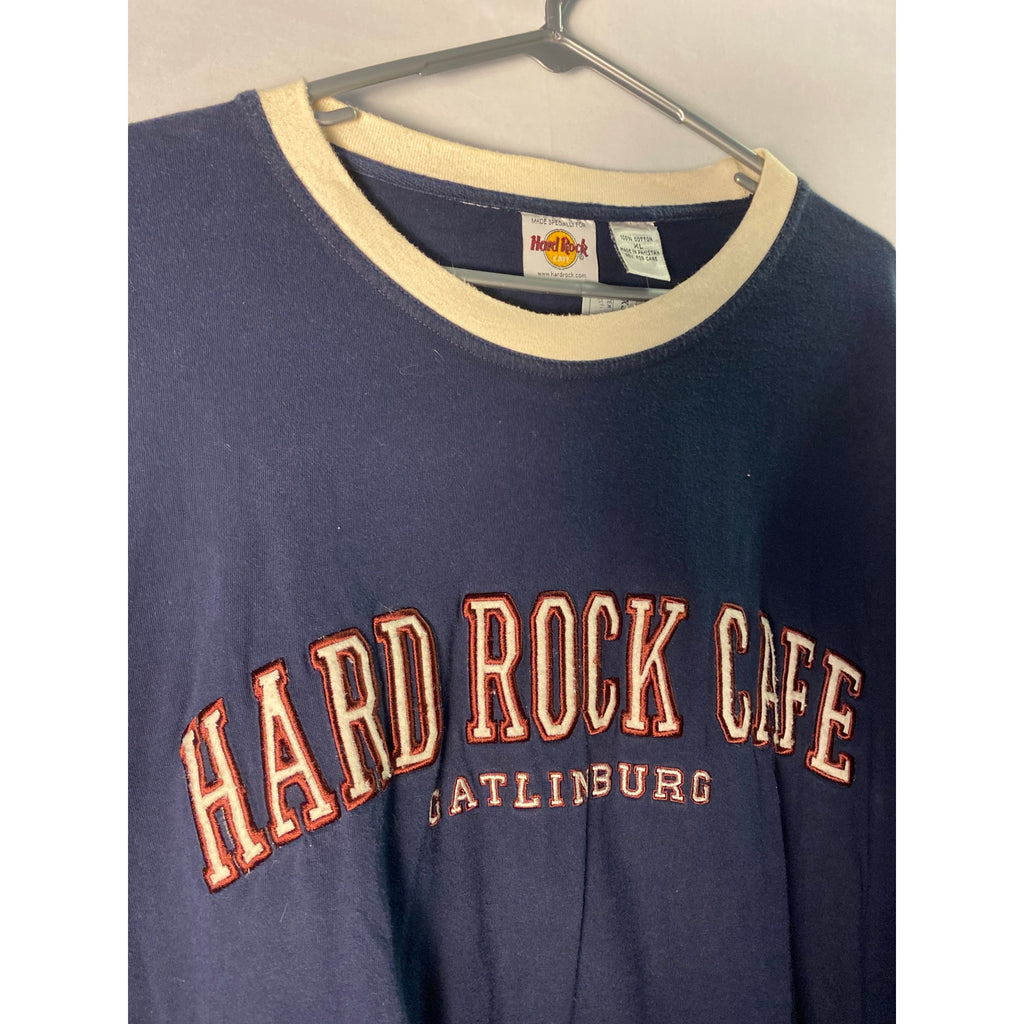 Hard Rock Cafe Gatlinburg Embroidered Shirt Long Sleeve Shirt Men's Size XL