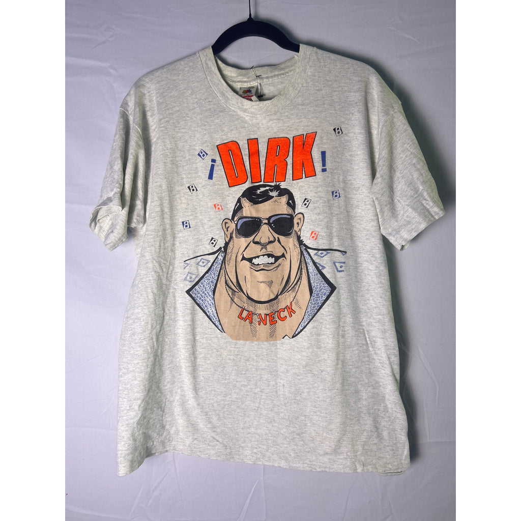 Fruit of the Loom DIRK LA NECK Graphic Print Gray Shirt Men's Size Large
