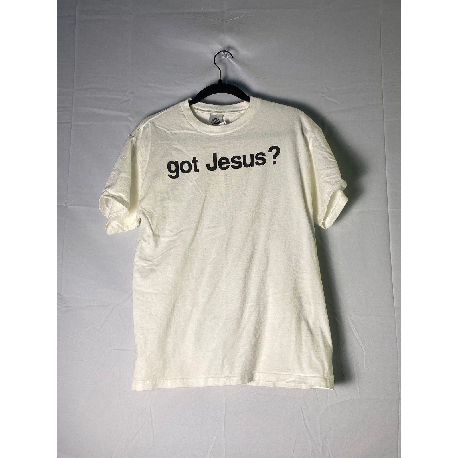 Delta Pro Weight Got Jesus? White Shirt Crew Neck Women's Size Medium