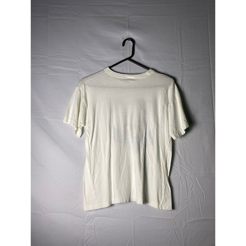 Vintage 1990s Gulf War Bart Simpson Desert Shield White T-shirt Women's Medium